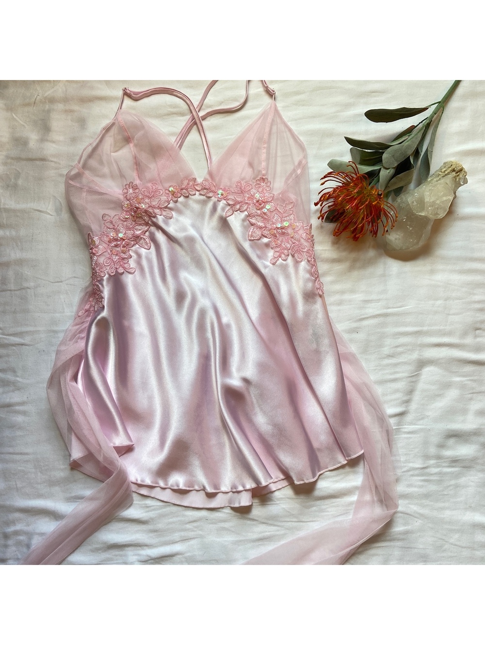 Y2K Slip Dress Fairy Coquette 90s Shirley Whimsy Sequin Sparkle Dainty Feminine